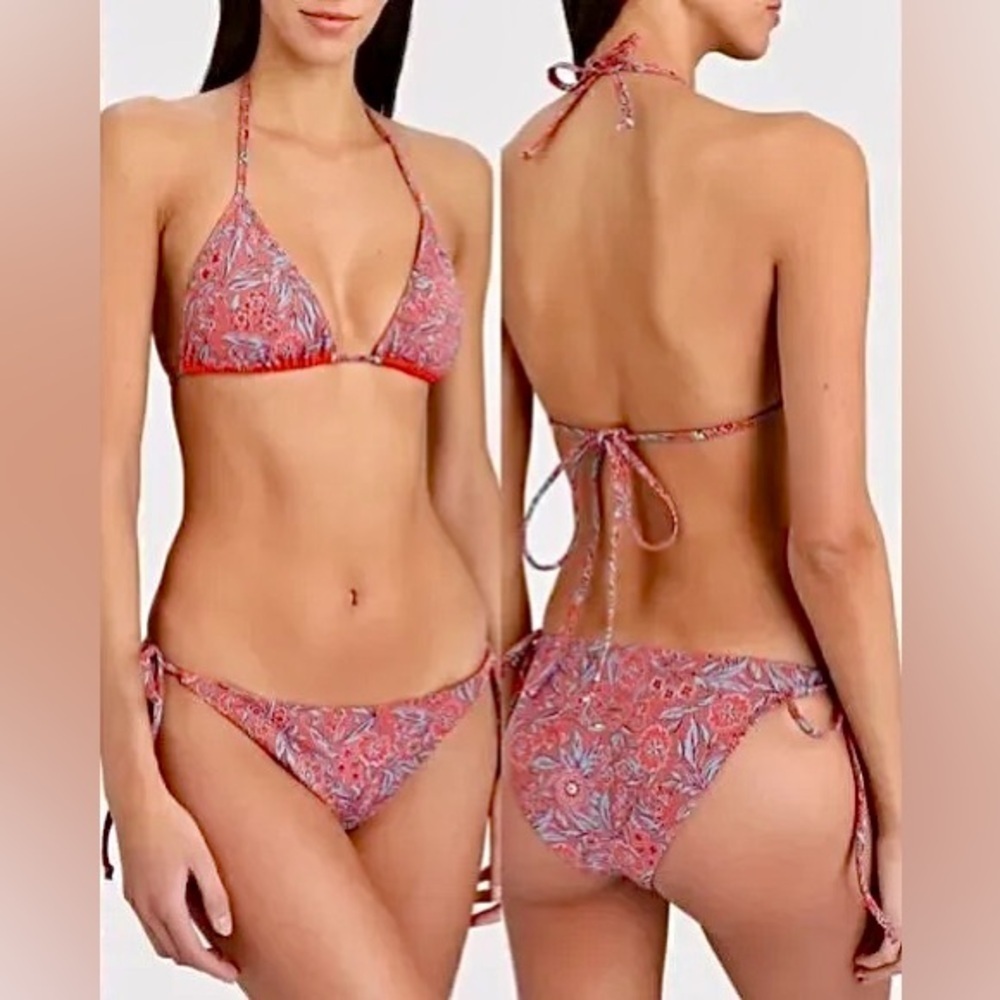 ‼️RARE‼️🎸Veronica Beard🎸🔥NWT🔥Gavitella Spicy Red/Blue Bikini Bottom—M